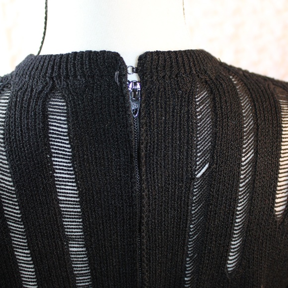 St John for Lillie Rubin Vintage Black Puff Sleeve - Picture 5 of 7